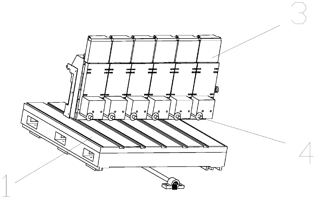 Numerical control gantry needle groove milling machine