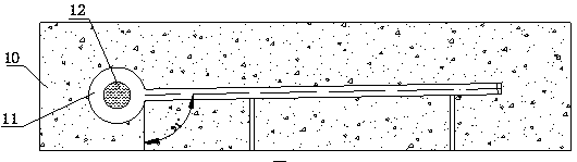 Passive terrestrial heat type snow and ice melting device and construction process thereof