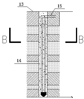 Passive terrestrial heat type snow and ice melting device and construction process thereof