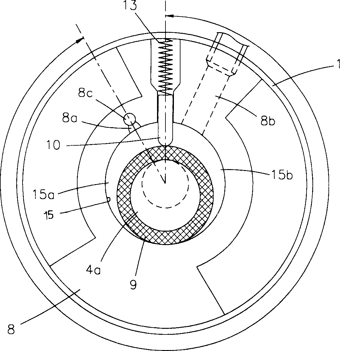 Noise reducing structure for hermetically sealed compressor