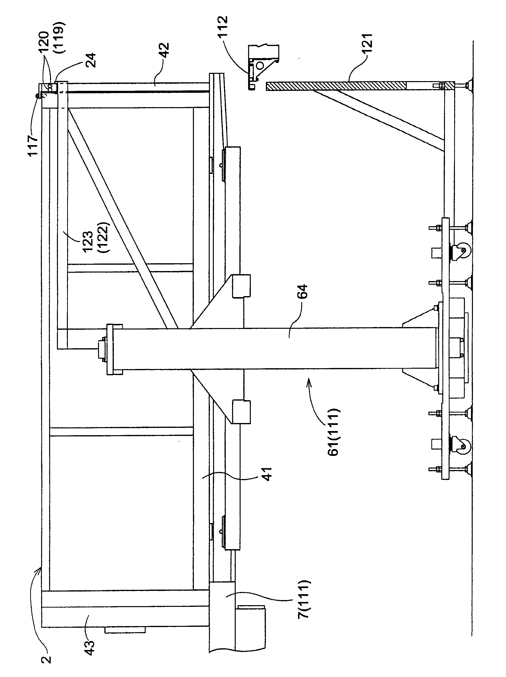 Storage container for substrate and substrate conveying device for the storage container