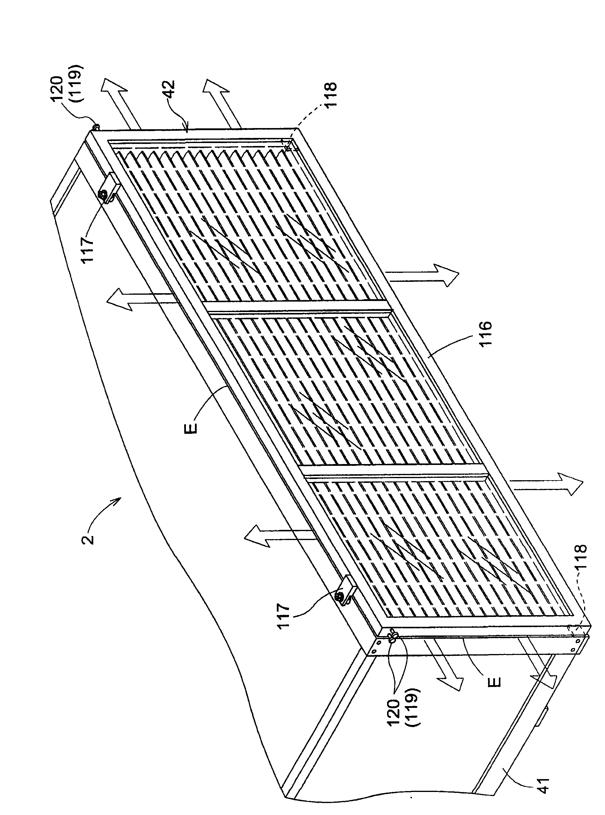 Storage container for substrate and substrate conveying device for the storage container