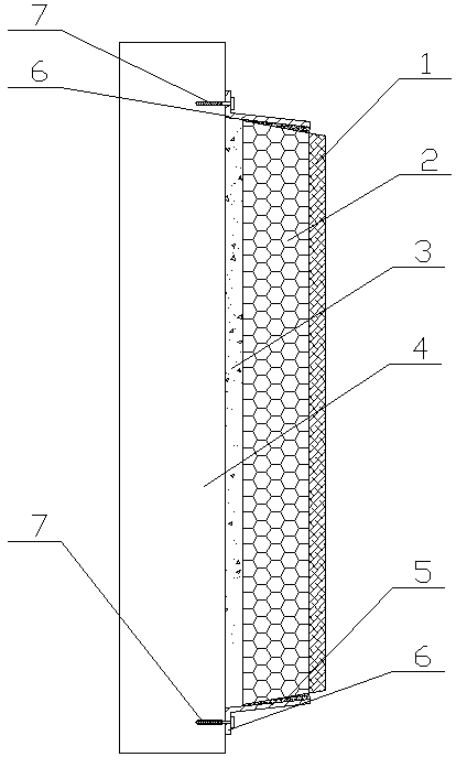 Building external wall thermal insulation and decoration integrated system