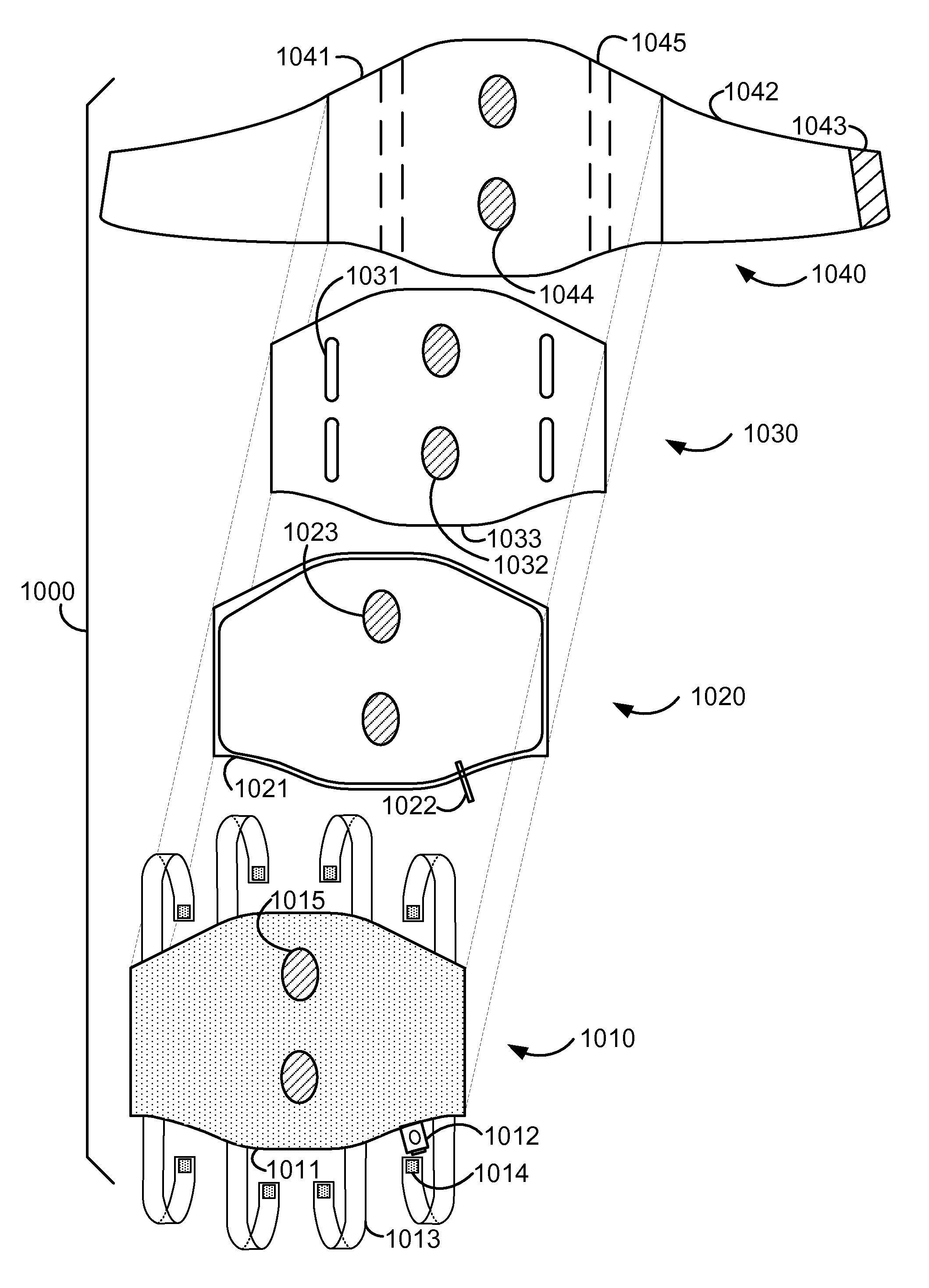 Spinal column brace for a contrast therapy system