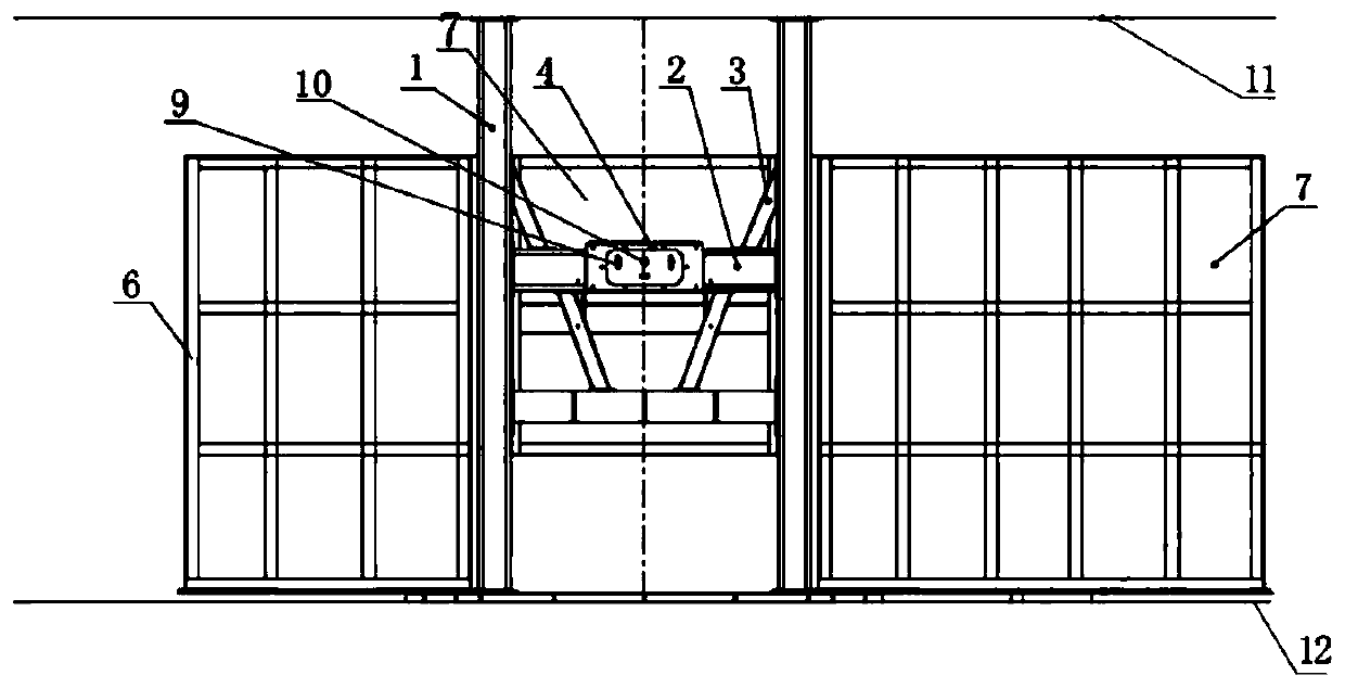 A low-speed wind tunnel flutter test wing model support device