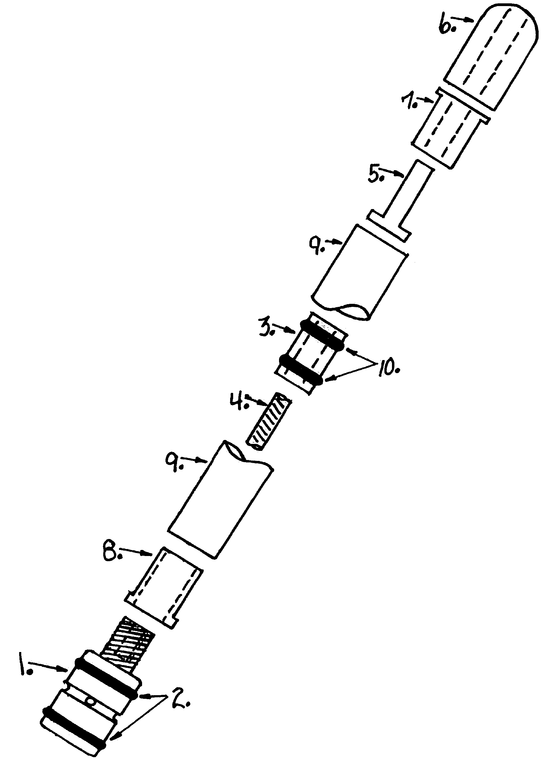 Ramrod for wiping bore residue, lubricating and loading muzzleloaders