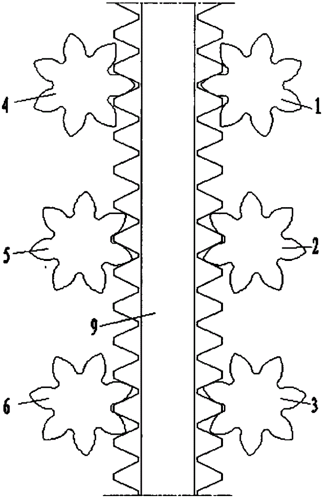 A method for improving the carrying capacity of rack and pinion lifting device of self-elevating platform