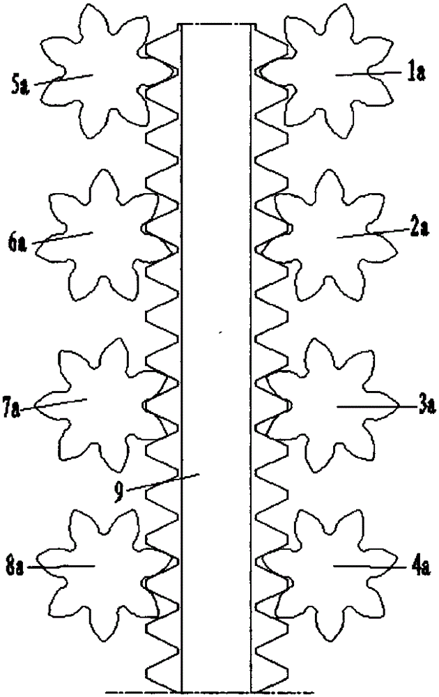 A method for improving the carrying capacity of rack and pinion lifting device of self-elevating platform