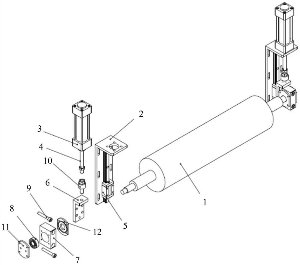 Dust sticking device for polaroid production