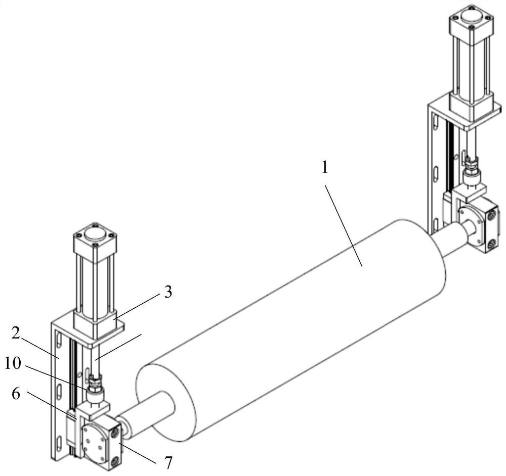 Dust sticking device for polaroid production