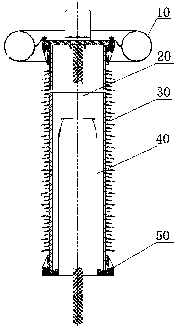 High-voltage bushing and high-voltage electrical equipment of using same