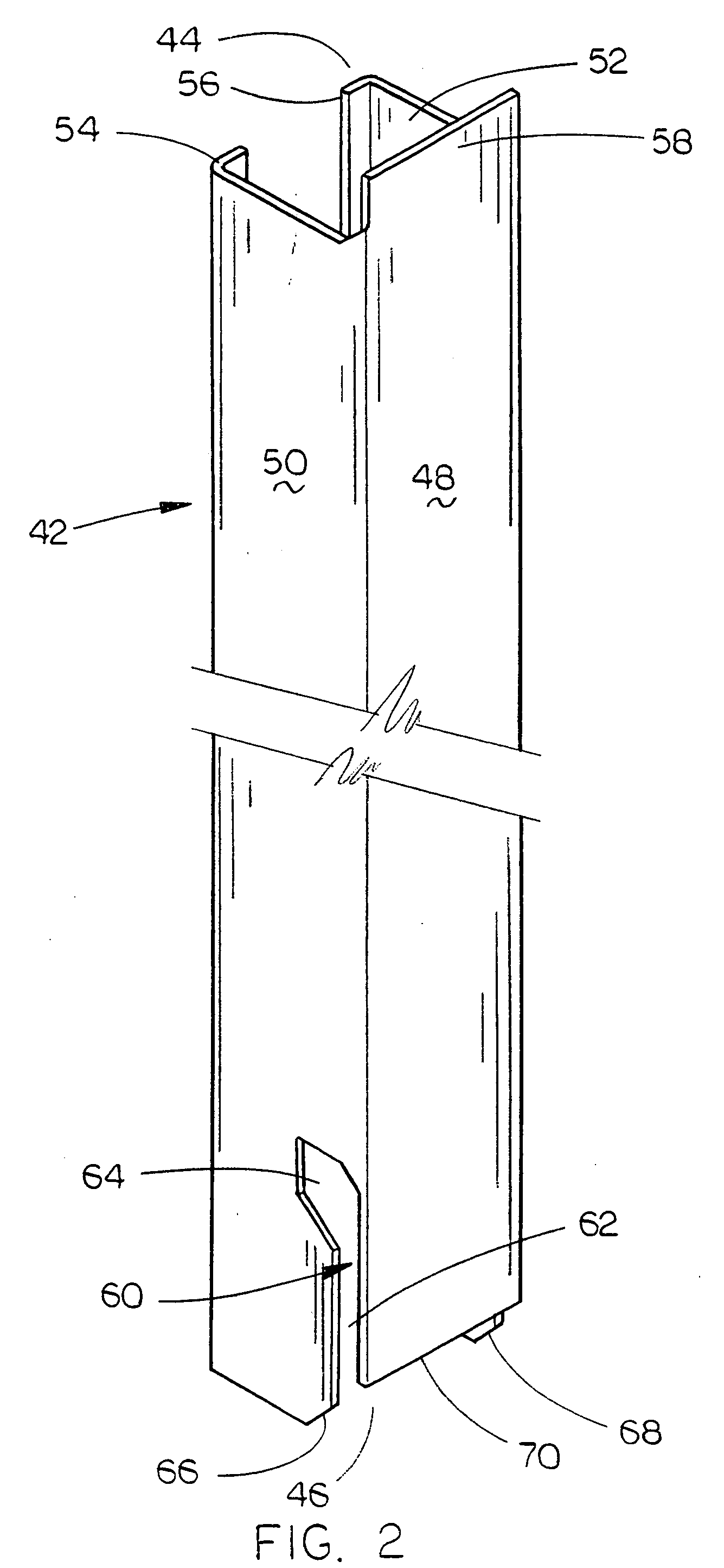 Metal stud for a wall or roof system