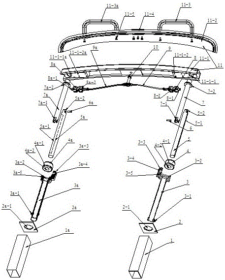 A fast folding anti-collision type electric vehicle bumper assembly