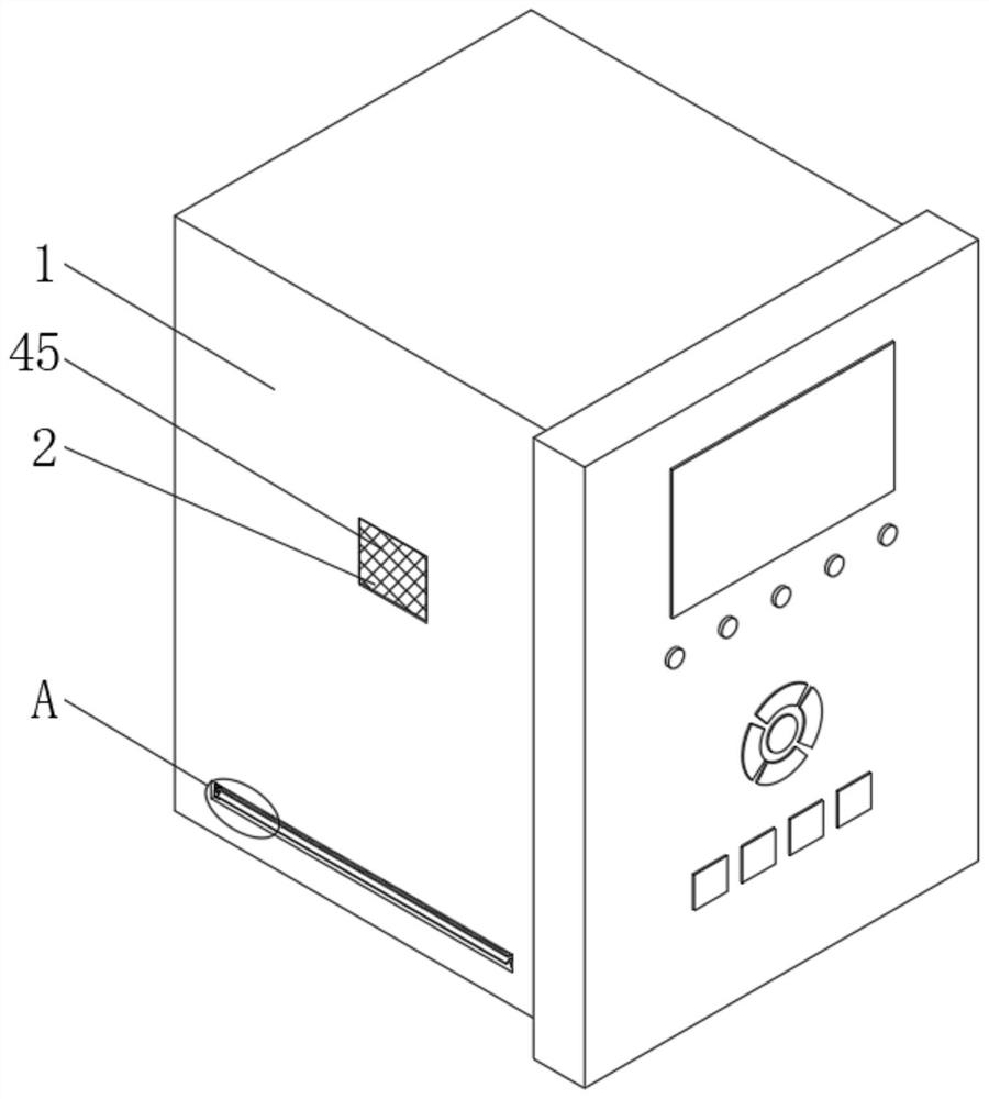 Fireproof heat dissipation structure of electrical automation equipment