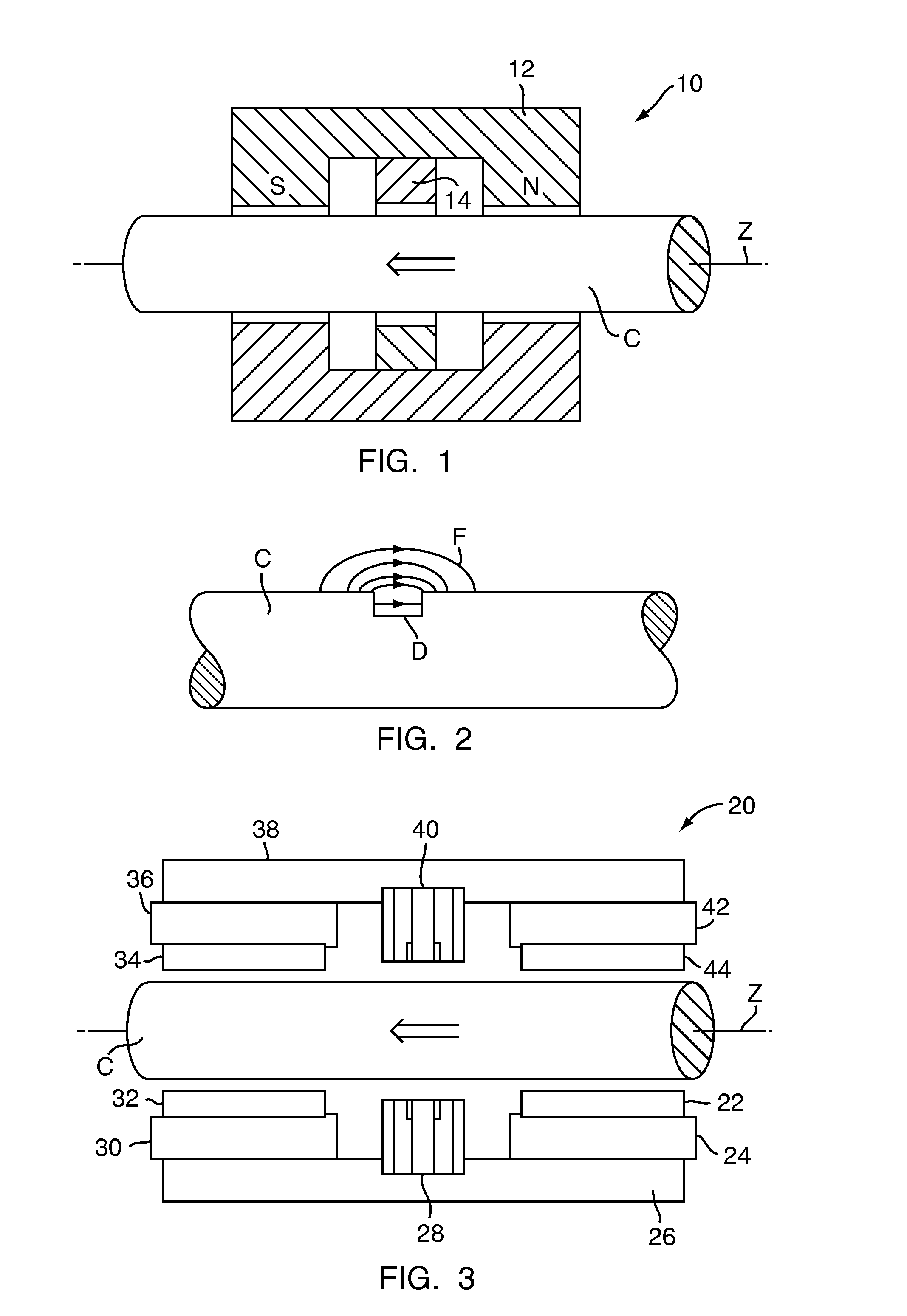 Magnetic inspection device and method for detecting loss in metallic cross section