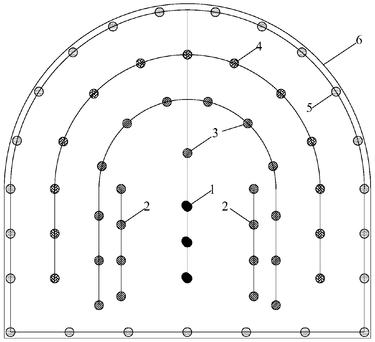 Small-hole reinforced fracturing grain and single-surface hoop slit grain combined cutting undermine method