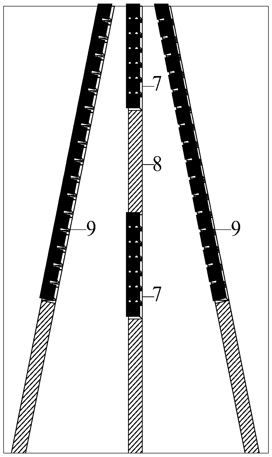 Small-hole reinforced fracturing grain and single-surface hoop slit grain combined cutting undermine method