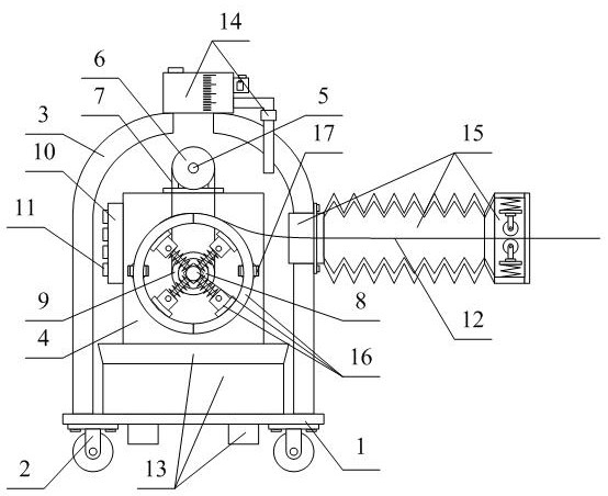 A winding and placing device for chemical fiber production