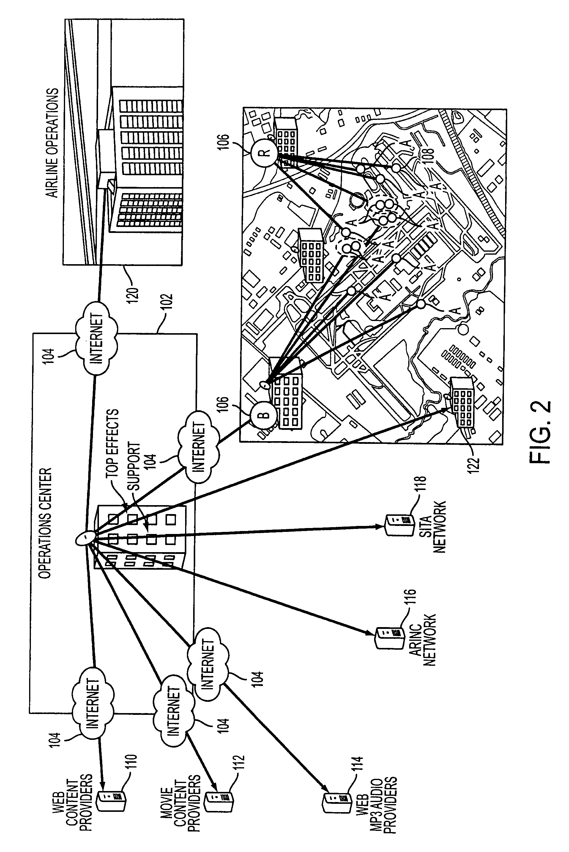 System and method for wirelessly transferring content to and from an aircraft