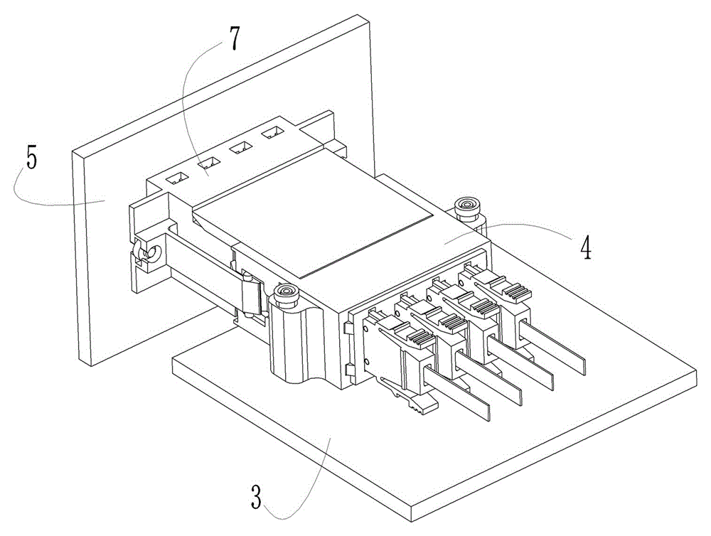 Contact module housing, contact module and optical fiber connector