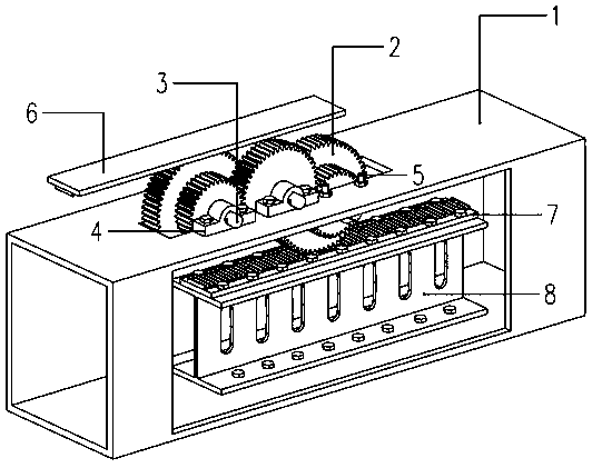 A horizontal displacement amplification device