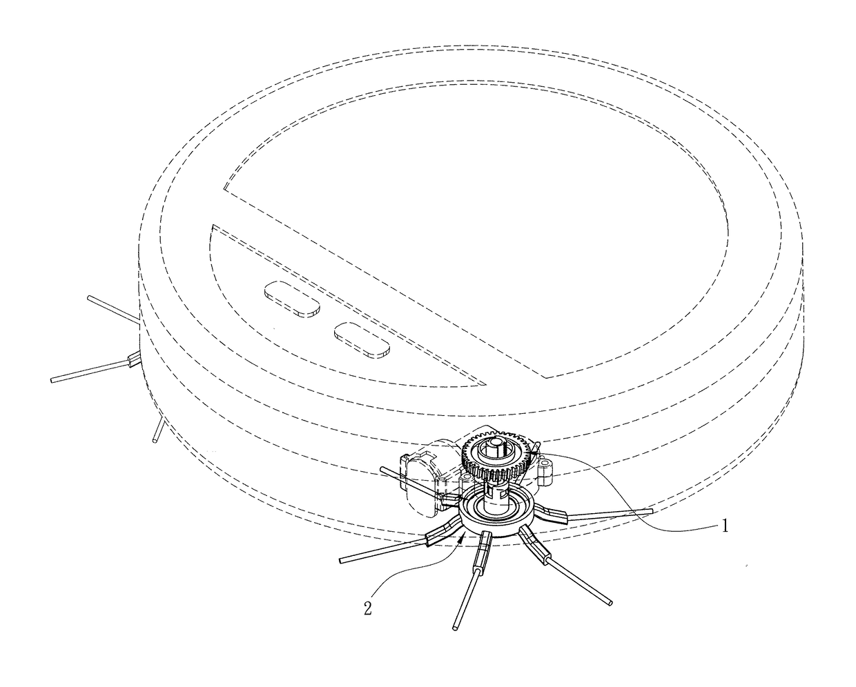 Fast detachable automatic cleaning device