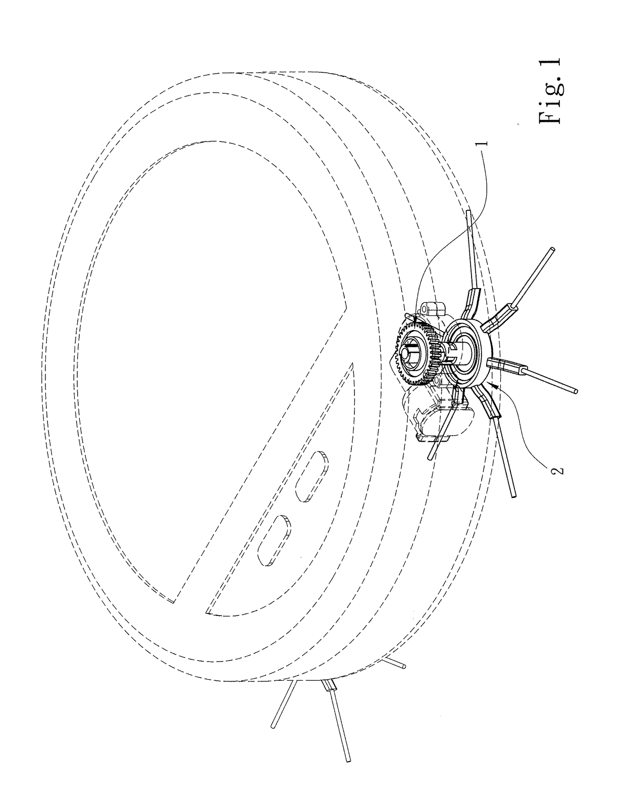 Fast detachable automatic cleaning device