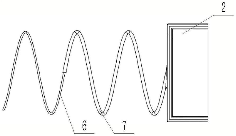 Miniaturized mining low-frequency emergency transmitting node based on shape memory structure