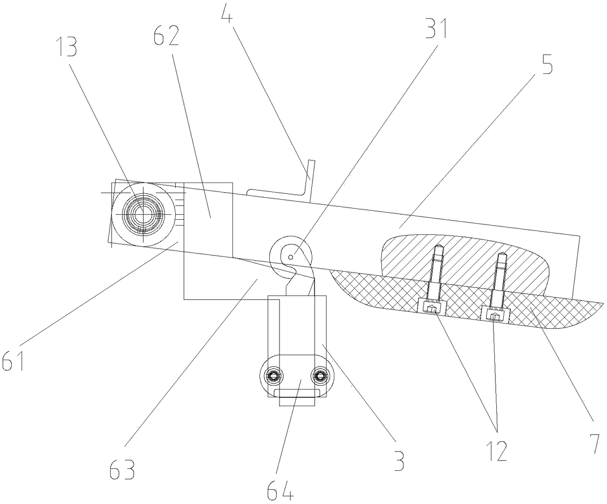 Detection device for detecting driving chain fracture and loosing of escalator