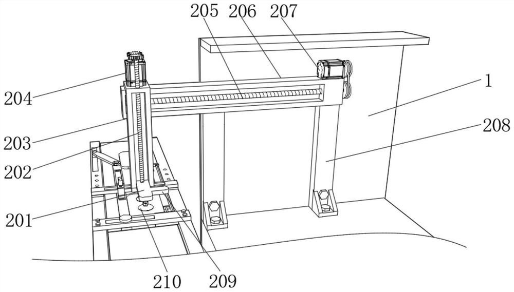 Rear cover double-side auxiliary material area array automatic detection machine