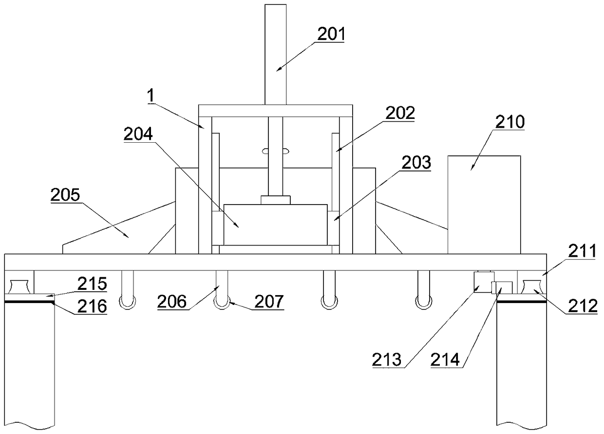 Sectional material cutting device