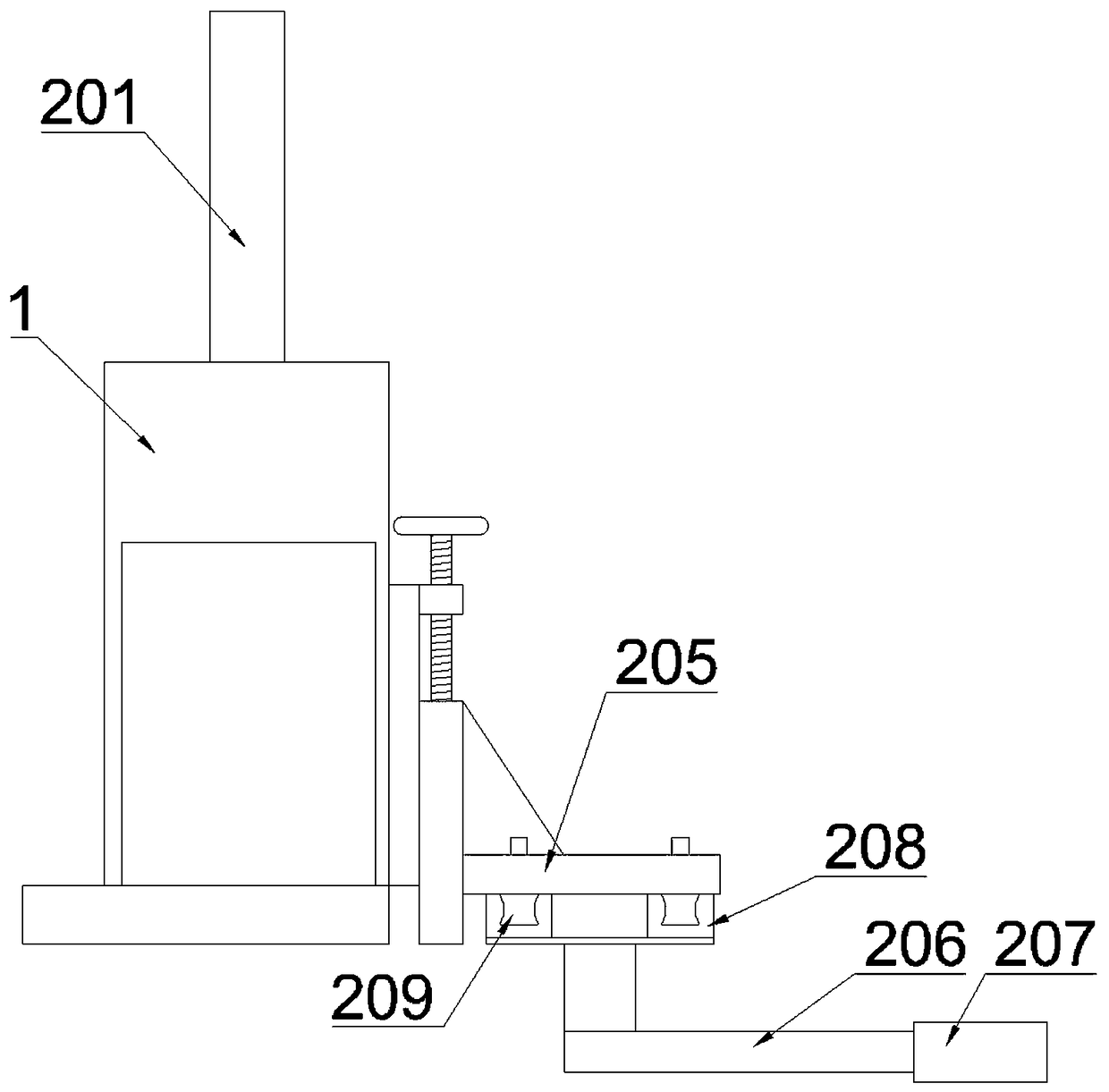 Sectional material cutting device