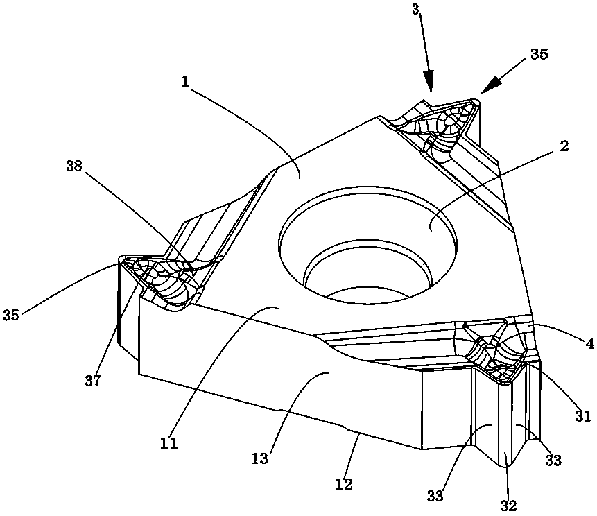 Thread machining blade