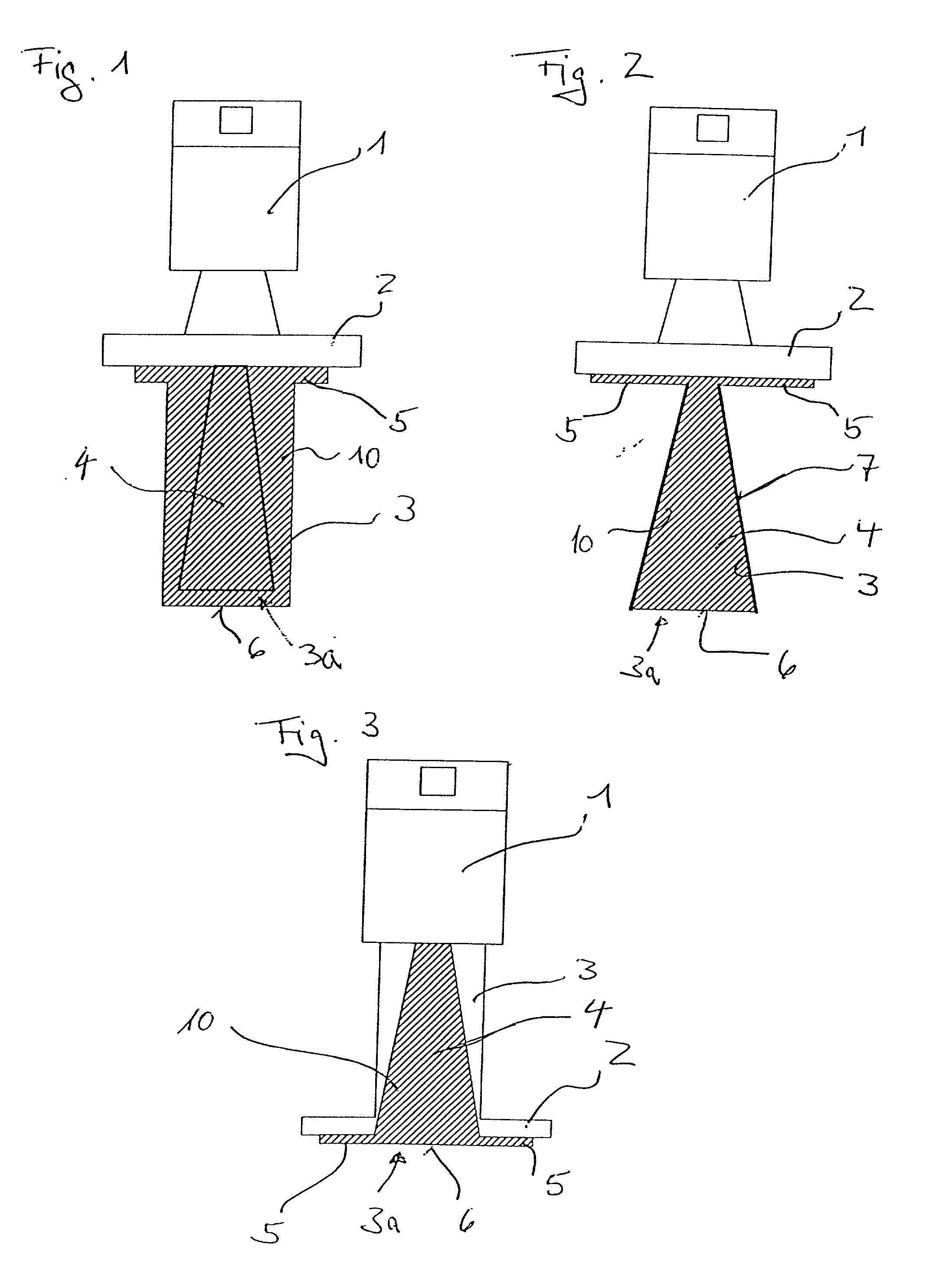 Horn antenna for a radar device