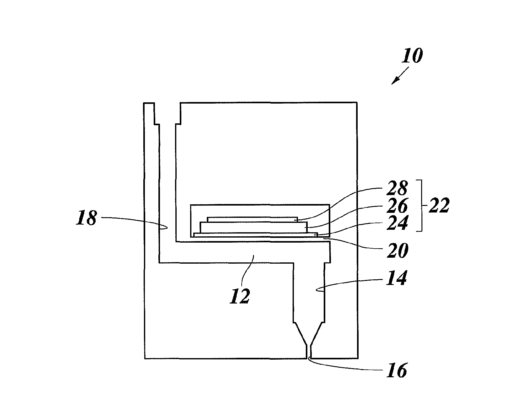 Ink jet print head with piezoelectric actuator