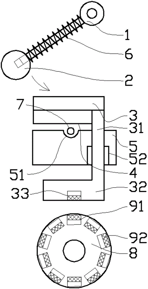 Impact type high-speed weft cutting device