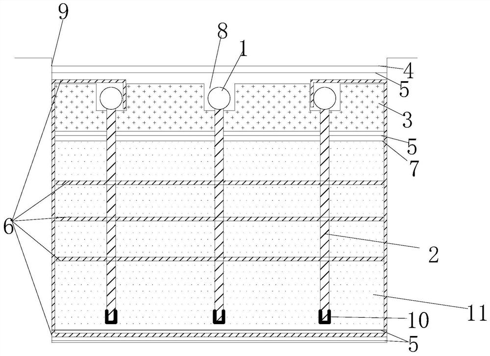 Waste mud dehydration and solidification treatment method