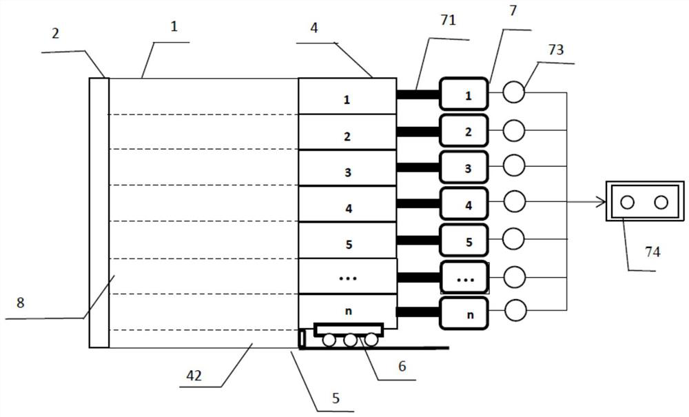 Construction method of laminated combined concrete servo formwork