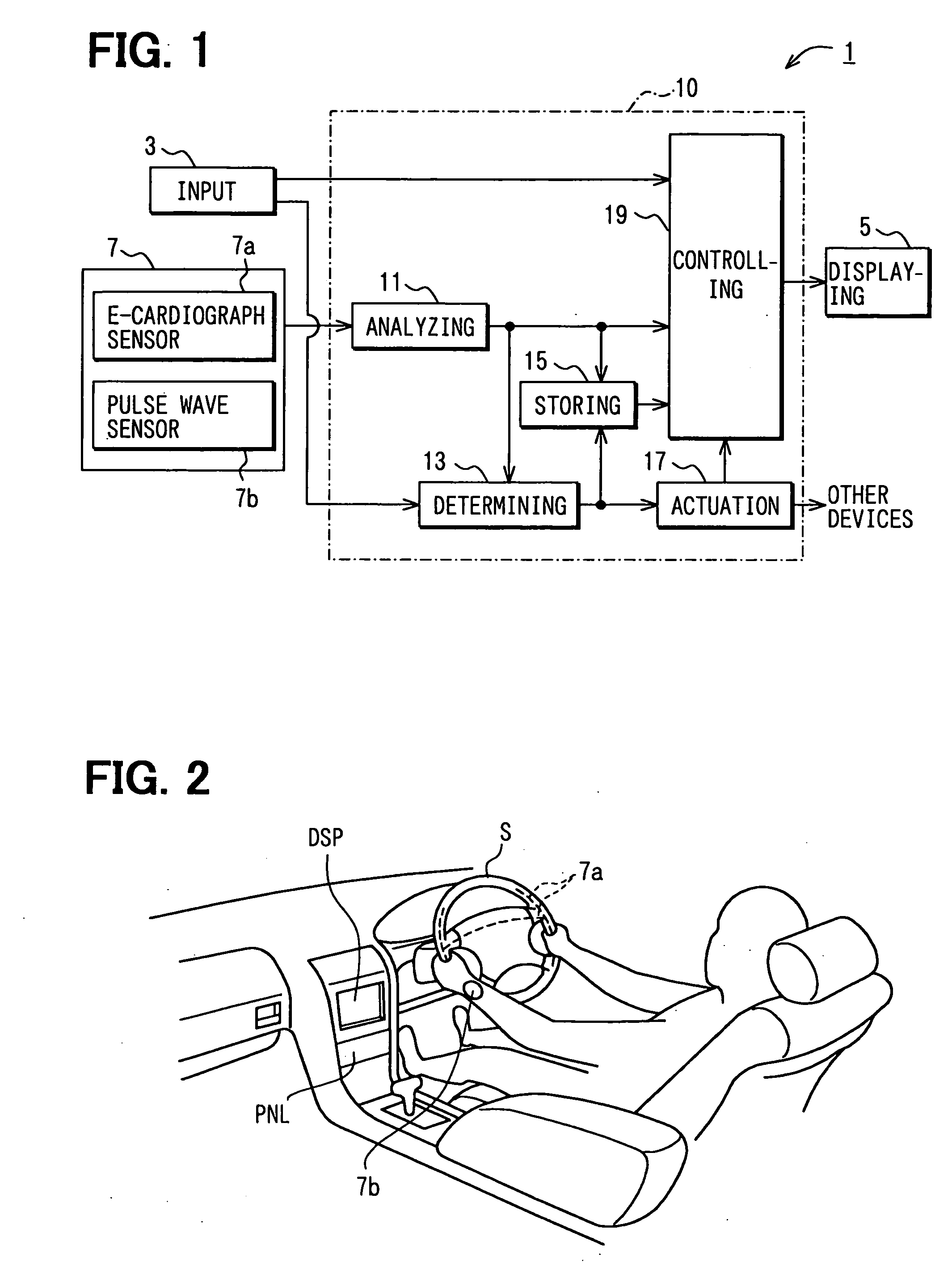 Method and device for displaying living body information