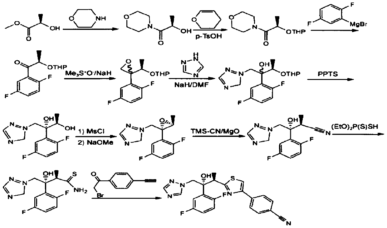 A kind of method of splitting isavuconazole intermediate by enzymatic method