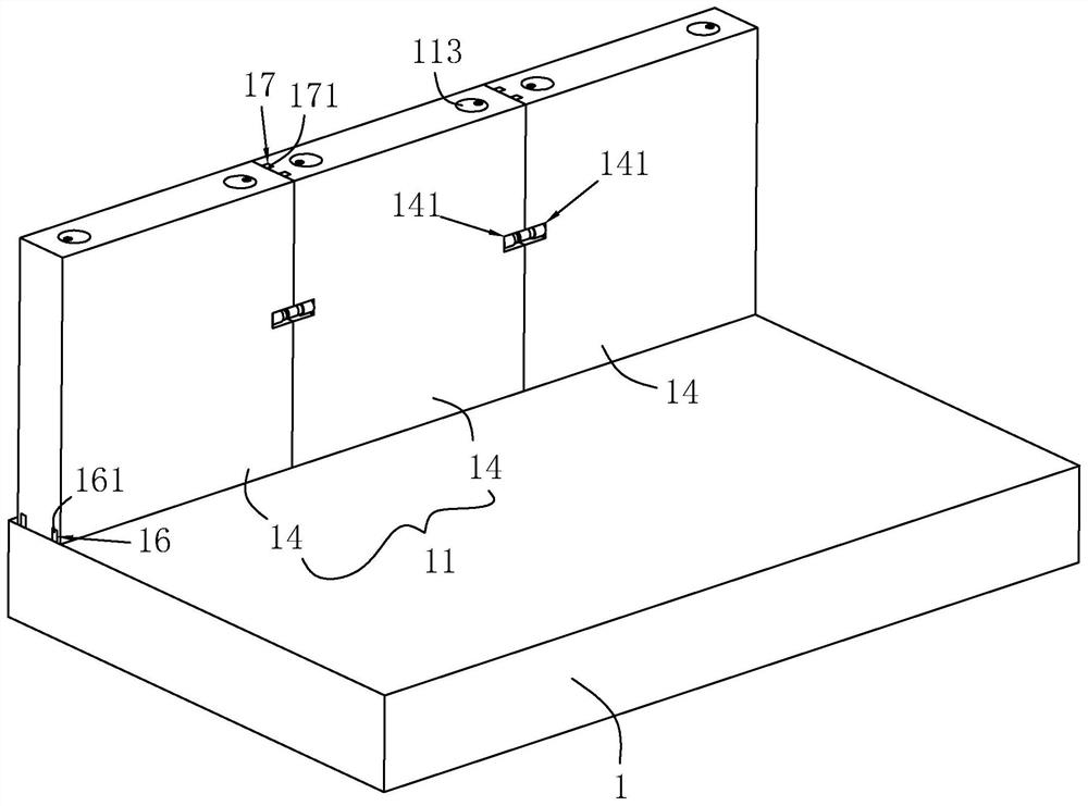 Parapet wall connecting structure and construction method thereof