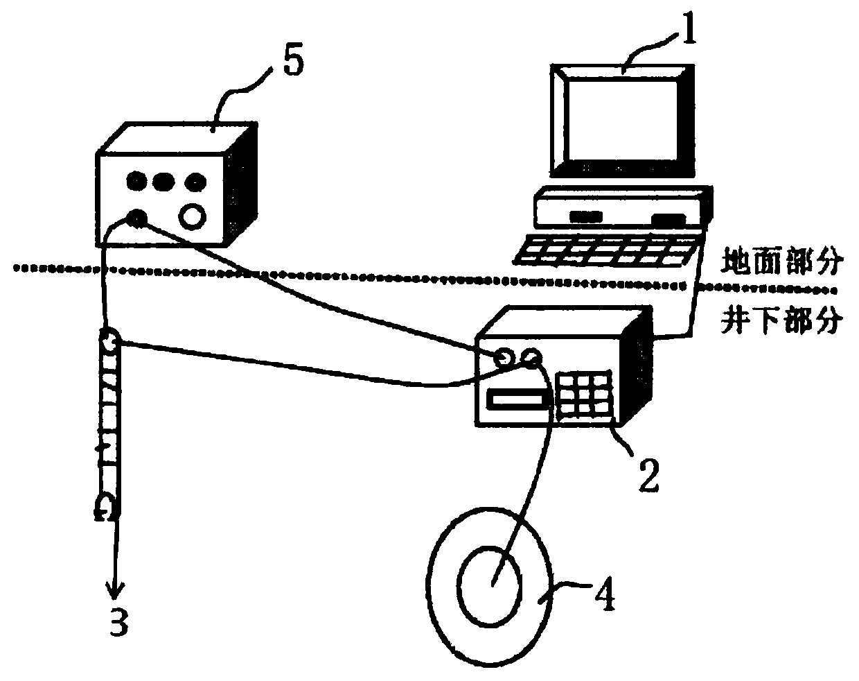 Hole drilling cableless detection system for mines