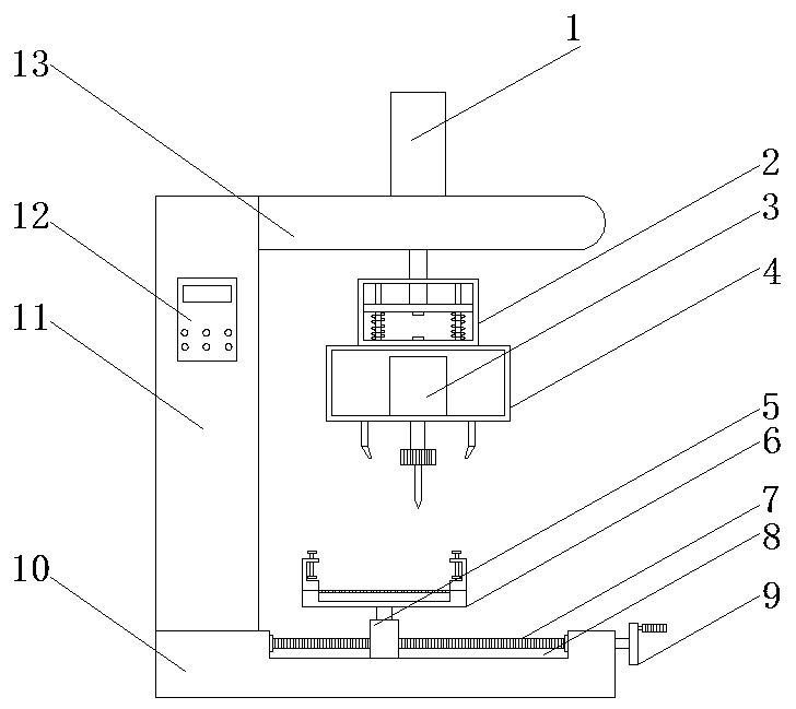 Drilling device for processing environment-friendly printed circuit board