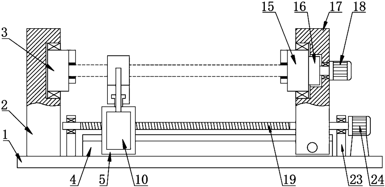 Multi-specification round steel environment-friendly rust removing device for automobile axle machining