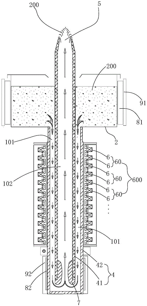 Electromagnetic pump for conveying liquid nonferrous metal