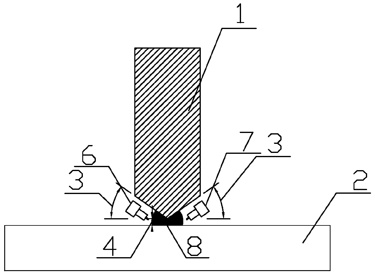 Double-sided double-arc back-gouging-free welding method of Q460 corrosion-resistant and fire-resistant steel plates