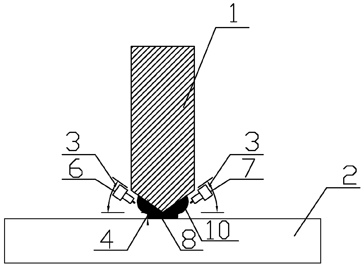 Double-sided double-arc back-gouging-free welding method of Q460 corrosion-resistant and fire-resistant steel plates