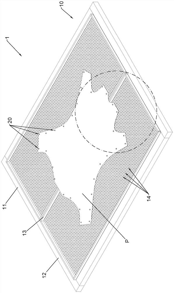 Method for fastening hides to a drying frame by magnetic attraction and magnetic system suitable for implementing this method