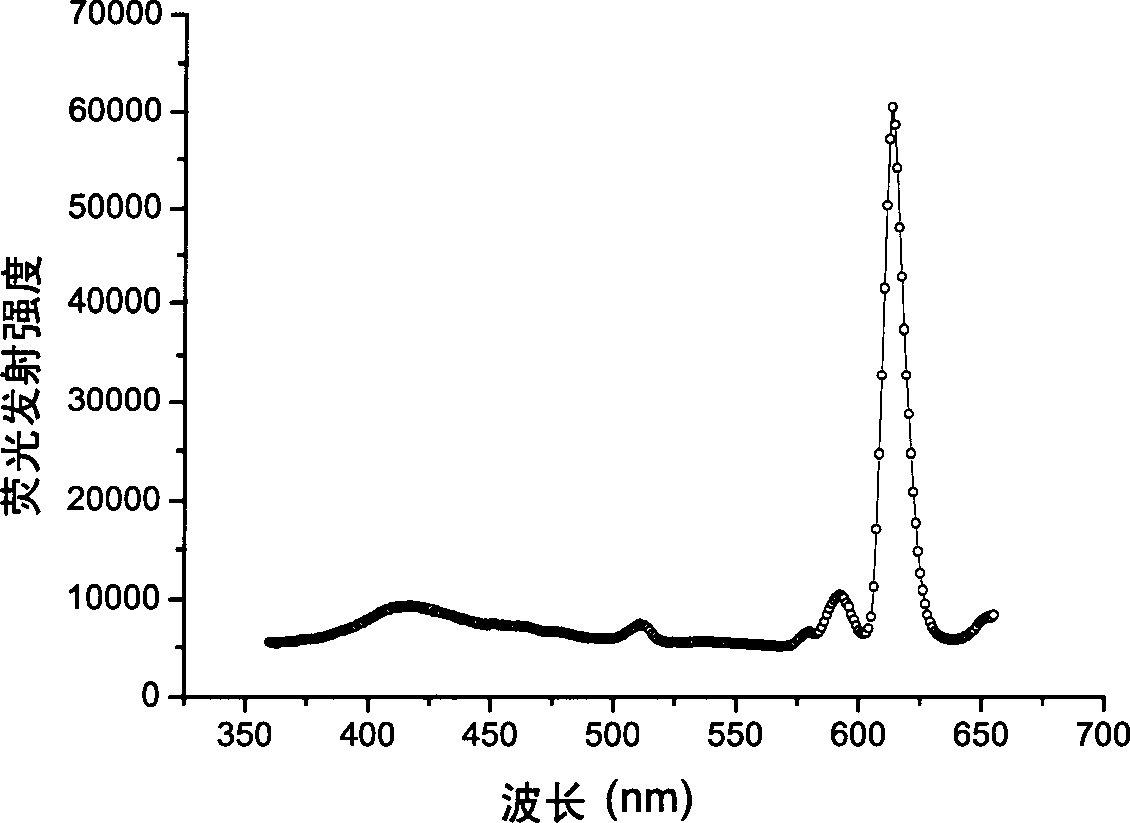 High molecular europium ligand, its preparing process and use