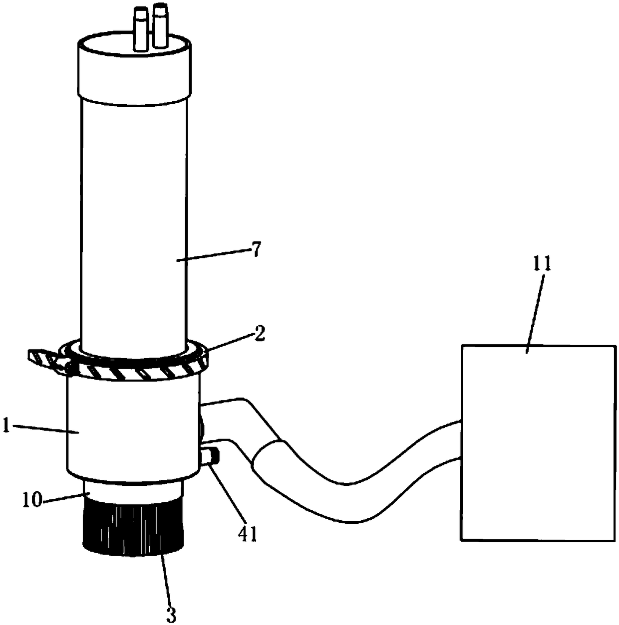 CNC online cleaning device